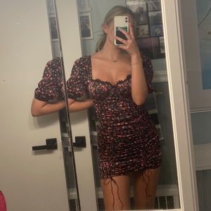 For Love and Lemons Puff Sleeve dress